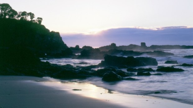 A mist-shrouded Mystery Bay