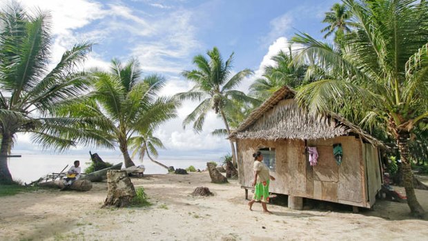 Walung, an isolated village in Kosrae, Micronesia.