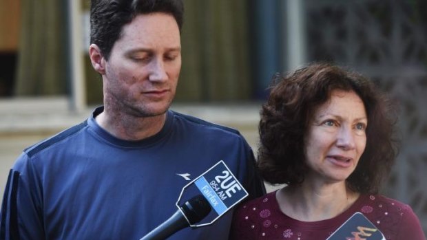 Michelle's parents Adam and Anne Levy.