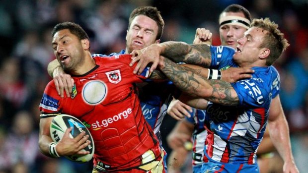 Brilliance: Benji Marshall was a standout for the Dragons against the Roosters last week.
