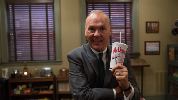 Michael Keaton stars as Ray Kroc in The Founder, the story of how McDonald's went from a burger stand to a global brand. 