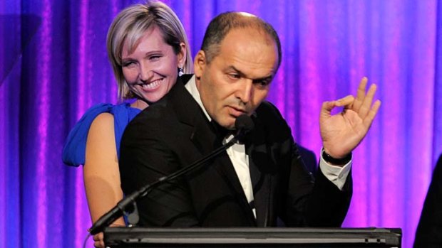 Big spenders: Charity darlings Victor and Elena Pinchuk were honoured by Elton John AIDS Foundation.