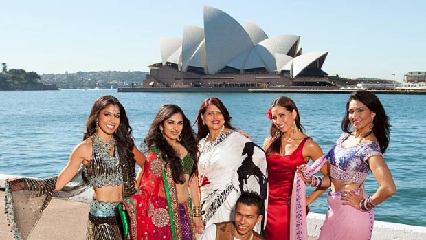 Cause for celebration ... SBS celebrates the launch of their new reality TV show, <i>Bollywood Star</i> in Sydney.