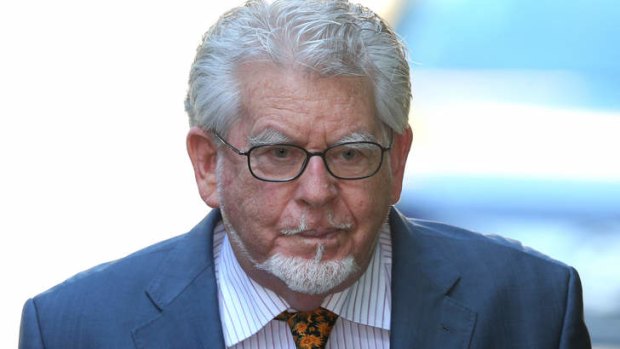 Accuded: Rolf Harris arrives at Southwark Crown Court on Wednesday.