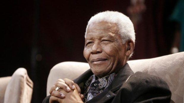 Figure of hope: Former South African President Nelson Mandela.
