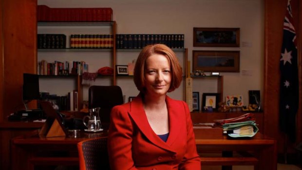 A long time in politics ... Julia Gillard last week.