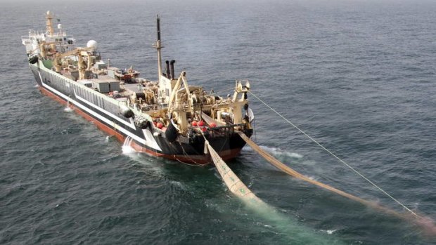 The Gillard government slapped a ban on the 143-metre trawler for up to two years.