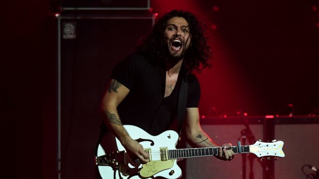 Big winners: Gang of Youths perform during the 31st ARIA Awards at The Star, in Sydney.