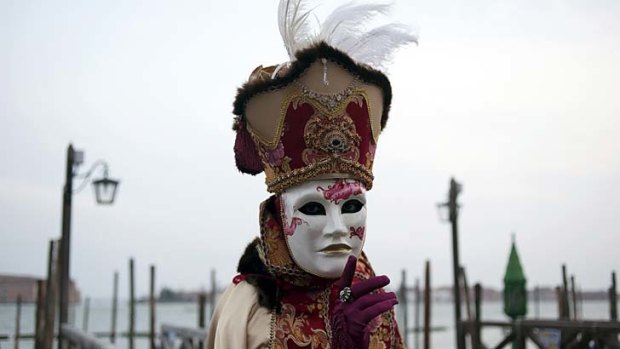 The Venice Carnival in Piazza San Marco.