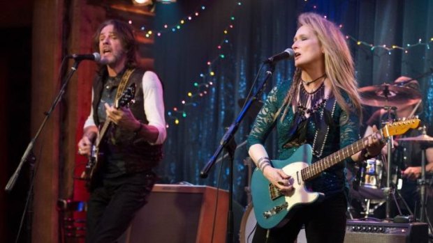 Meryl Streep has Rick Springfield for support as she plays an ageing rocker with family troubles in <i>Ricki and the Flash</i>.