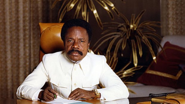 Omar Bongo ... greedy leader prospered with French assistance.