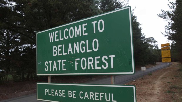 The entrance to Belanglo State Forest. 