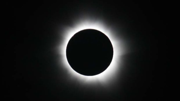 Last year's solar eclipse, as seen from Palm Cove, Cairns.