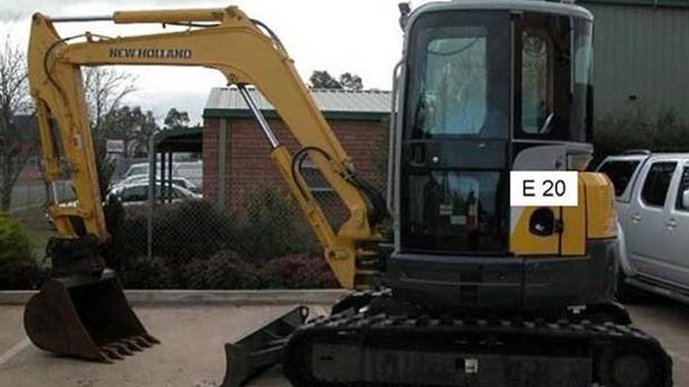 Earth-moving machinery stolen near Sarina this month.