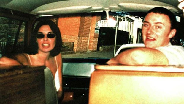 Still missing ... Peter Falconio, pictured in his van with Joanne Lees, before they were ambushed by Bradley John Murdoch.