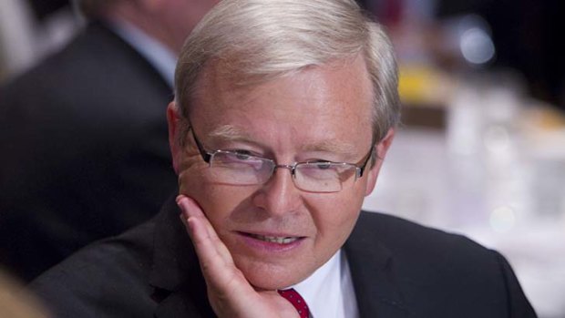 Kevin Rudd ... talked up his support for gay marriage.