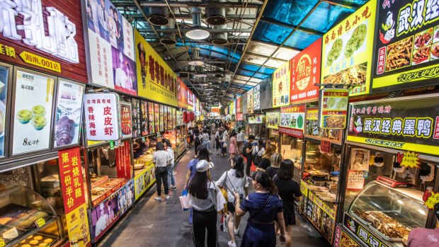 Snack Street Haikou, Hainan Island China.