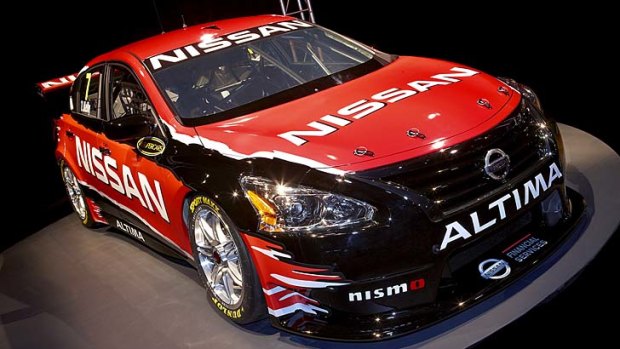 Showtime: The Nissan Altima V8 Supercar was unveiled yesterday.