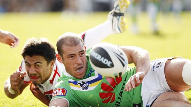 He will be back ... Raiders deny rumours Terry Campese will sit out the Brisbane match.