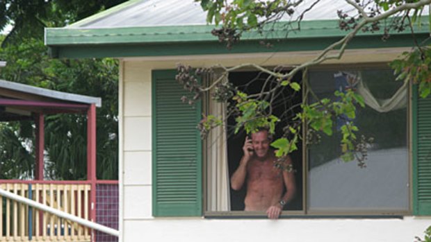 Paul Sadler has spent two days trapped inside his home.