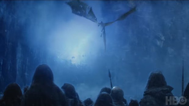 Game of Thrones finale ... the Army of the Dead are marching past the wall.
