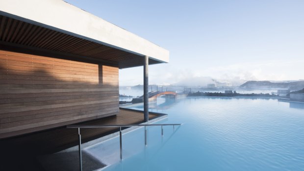 The Retreat at Blue Lagoon, overlooks the geothermal waters of Iceland's iconic spa attraction.
