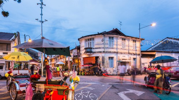 Colourful George Town in Malaysia.