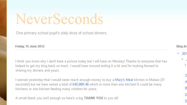 NeverSeconds ... Martha Payne's blog.