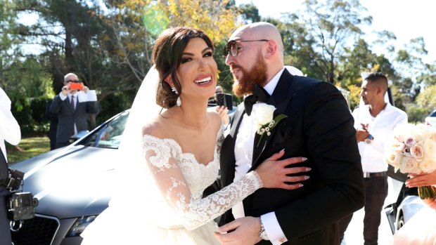 Lavish: Kat Mehajer marries Ibraham Sakalaki at Longuevue Mansion.