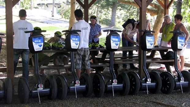 Self-balancing ... the Segways at Parc Forestier.