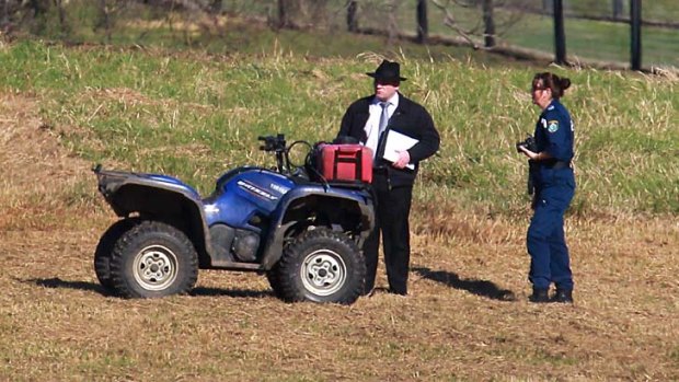 Deadly ... the quad bike from which the teen girl fell.