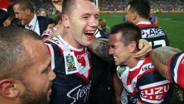 "I looked at him at half-time and I saw that his jaw was a little bit out to the side": Roosters coach Trent Robinson on Roosters centre Shaun Kenny-Dowall.