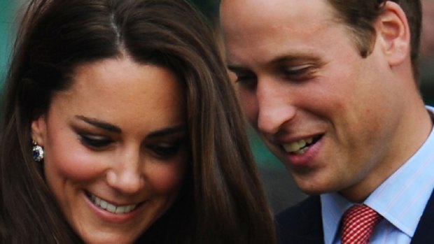 Straight out of Austen ... Kate Middleton and Prince William.