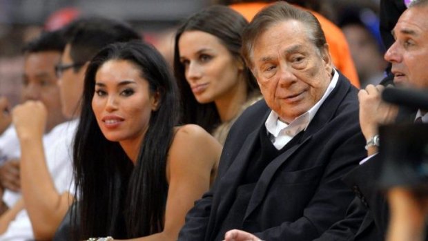 Donald Sterling and then-girlfriend V. Stiviano, pictured in October of last year