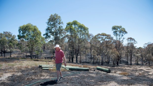 Ken Doolan's bushfire preparation helped him to save his property.