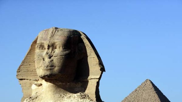Page-turner ... Egypt is a setting worthy of spy Alex Rider (played by Alex Pettyfer in Stormbreaker); the Sphinx and Great Pyramid at Giza.