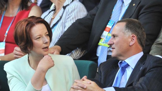 Defensive ...  the Prime Minister, Julia Gillard.