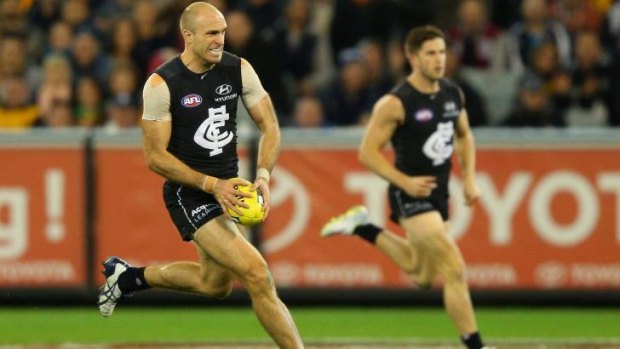 Since returning in round 13 from a hamstring strain, Chris Judd is averaging 21 disposals, including 11 contested, five clearances, four tackles, four inside 50s and 1.4 score assists a game.