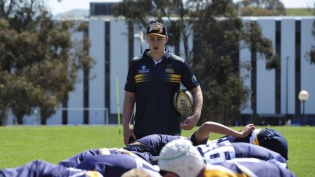 Brumbies player Tom Staniforth put some of the best young talent through their paces at UC.
