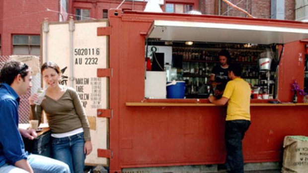 Success story ... Section 8, in Tattersalls Lane, opened from a shipping container to take advantage of Commonwealth Games trade.