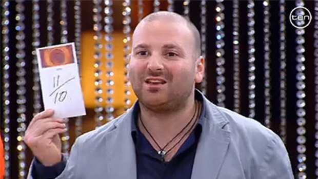 'Too high' ... George Calombaris as a judge on MasterChef.
