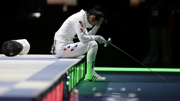 South Korea's Shin A-Lam waits for her appeal to be determined.