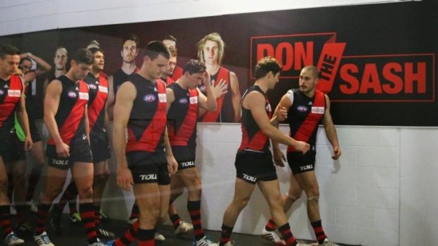 United: Essendon players are sticking by the club - for now. 