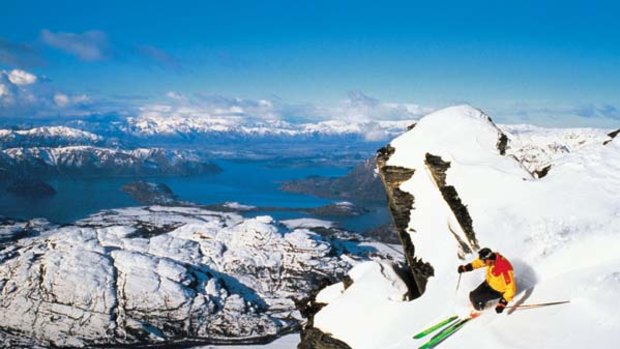 Peak ambition ... Treble Cone with Lake Wanaka in the distance.