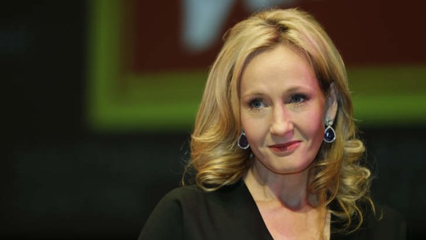 Unhappy ... British author J.K. Rowling hoped to keep a secret a little longer.