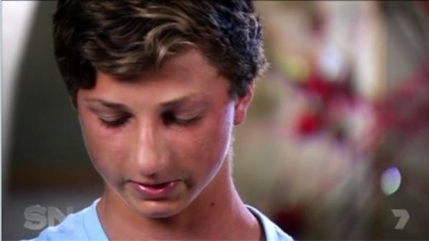 Tom Harper was shaken by the shark stalking him and his friends after Cooper's attack.