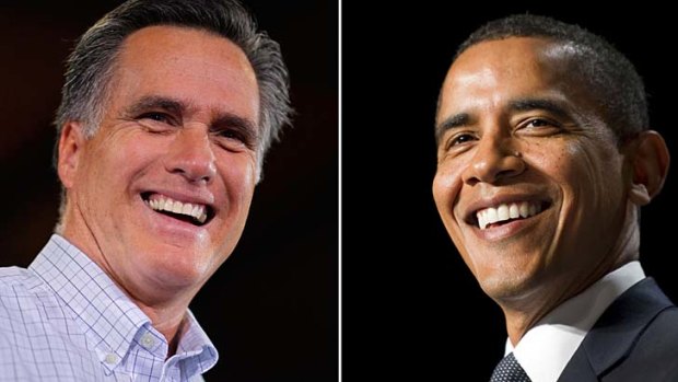 Head to head ... viewers will be able to watch the presidential debates between Republican Mitt Romney, left, and US President Barack Obama on YouTube and Xbox Live.