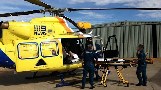 RACQ Care Flight snakebite airlift