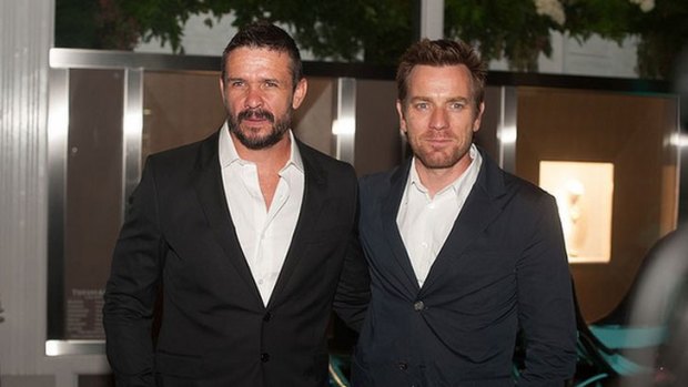 <i>Son of a Gun</i> co-stars Matt Nable (left) and Ewan McGregor (right) caused a stir at the Polo in the Valley launch at Tiffany & Co
