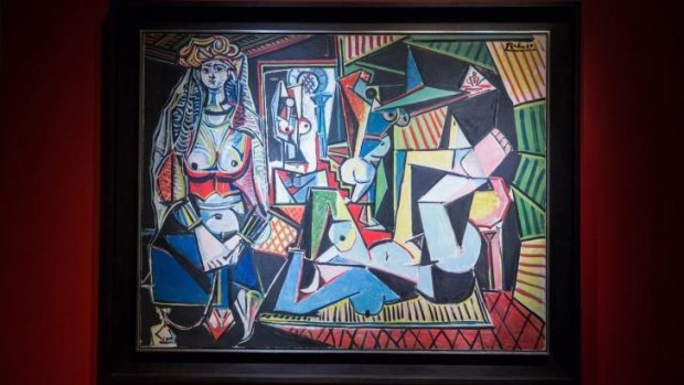 The art work, <i>Les femmes d'Alger (Version O)</i> painted by Pablo Picasso.